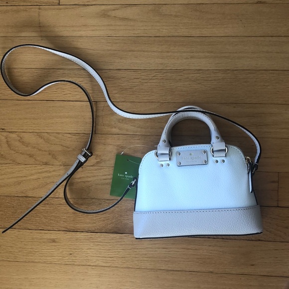 Kate Spade Mini-Rachelle Cream/Pebble Crossbody - Picture 7 of 8